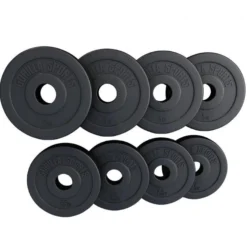 Gorilla Sports Hantelscheibe Kunststoff Olympia 1,25 - 15 kg Schwarz New