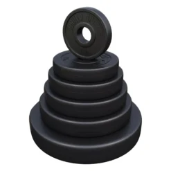 Gorilla Sports Hantelscheibe Kunststoff Olympia 1,25 - 15 kg Schwarz Outlet