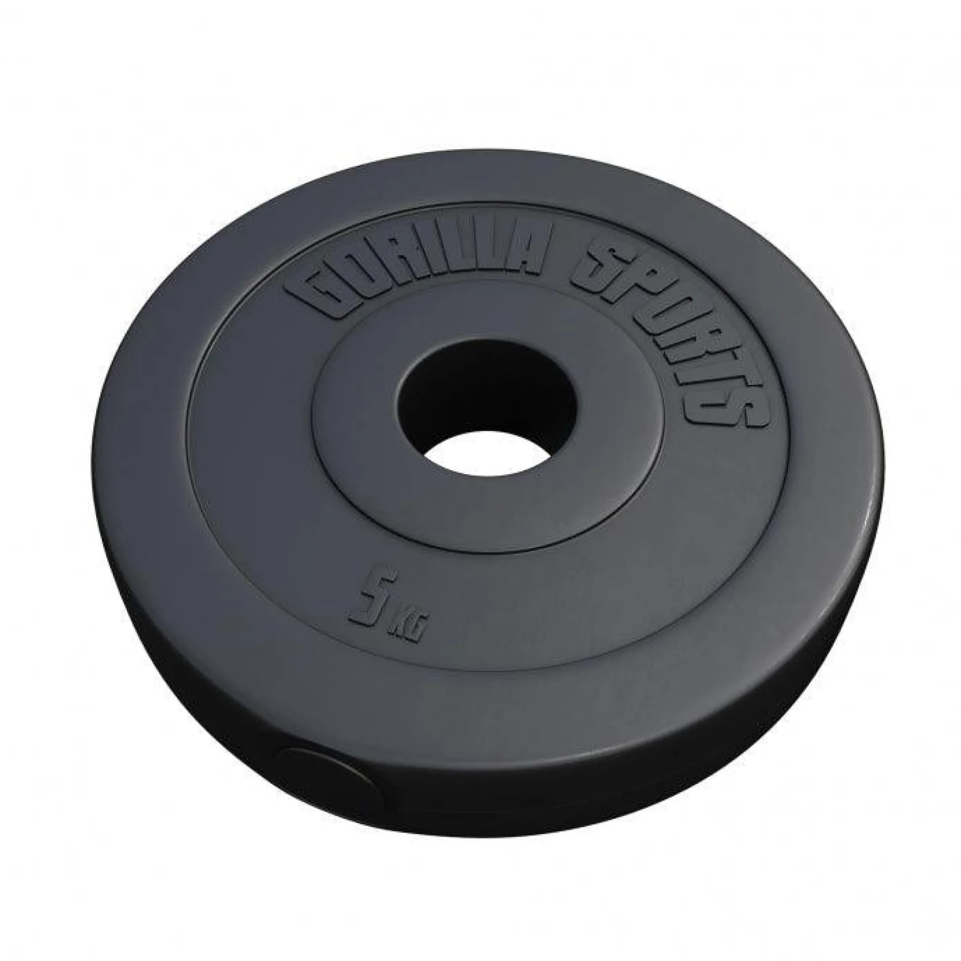 Gorilla Sports Hantelscheibe Kunststoff Olympia 1,25 - 15 kg Schwarz