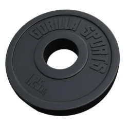 Gorilla Sports Hantelscheibe Kunststoff Olympia 1,25 - 15 kg Schwarz Online