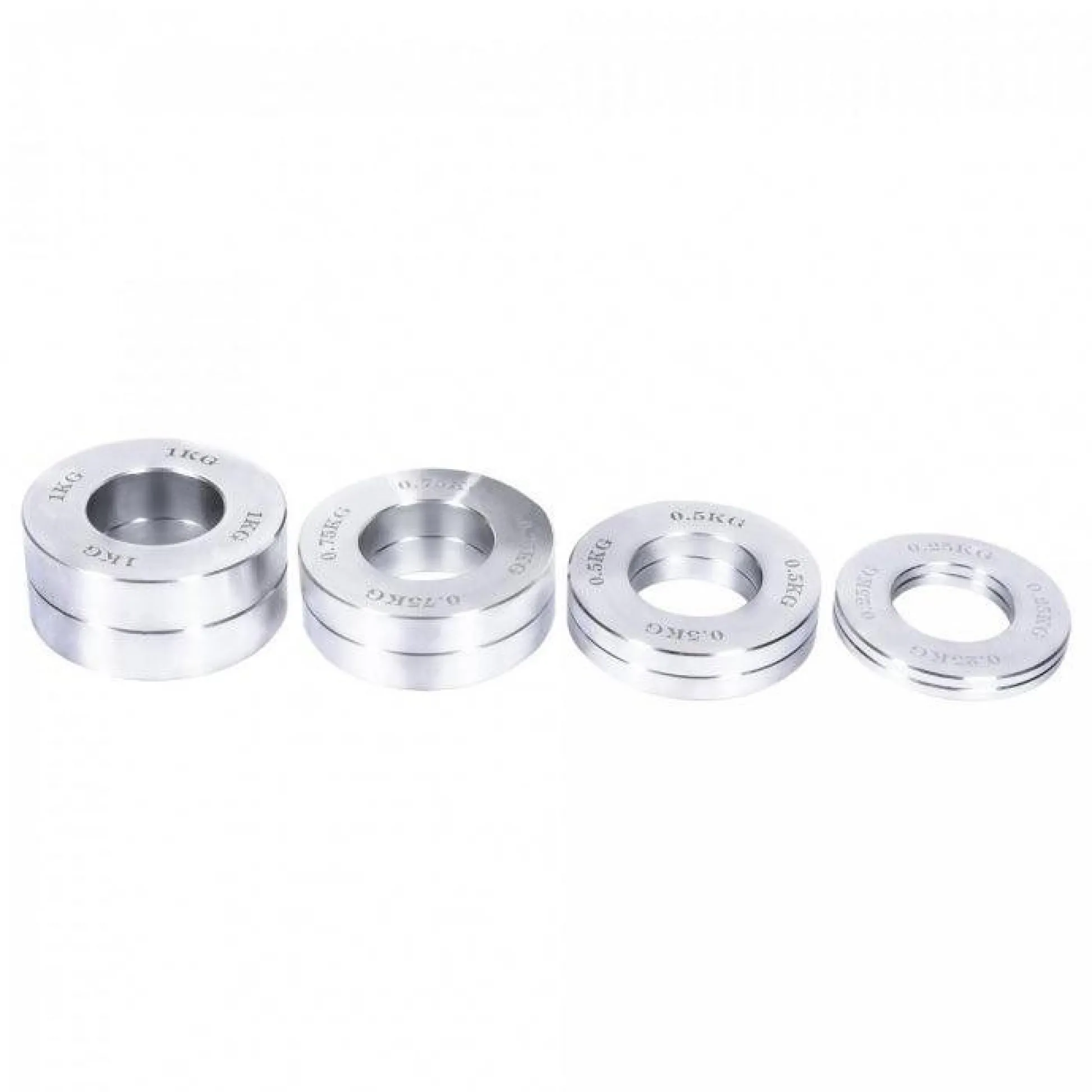 Gorilla Sports Hantelscheiben Set Chrom Olympia 5 kg inkl, Tragetasche Silber Discount