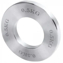 Gorilla Sports Hantelscheiben Set Chrom Olympia 5 kg inkl, Tragetasche Silber Discount