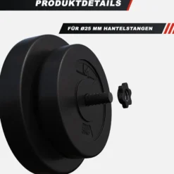 Gyronetics Hantelscheiben Set E-Series Kunststoff 30 kg Schwarz Clearance