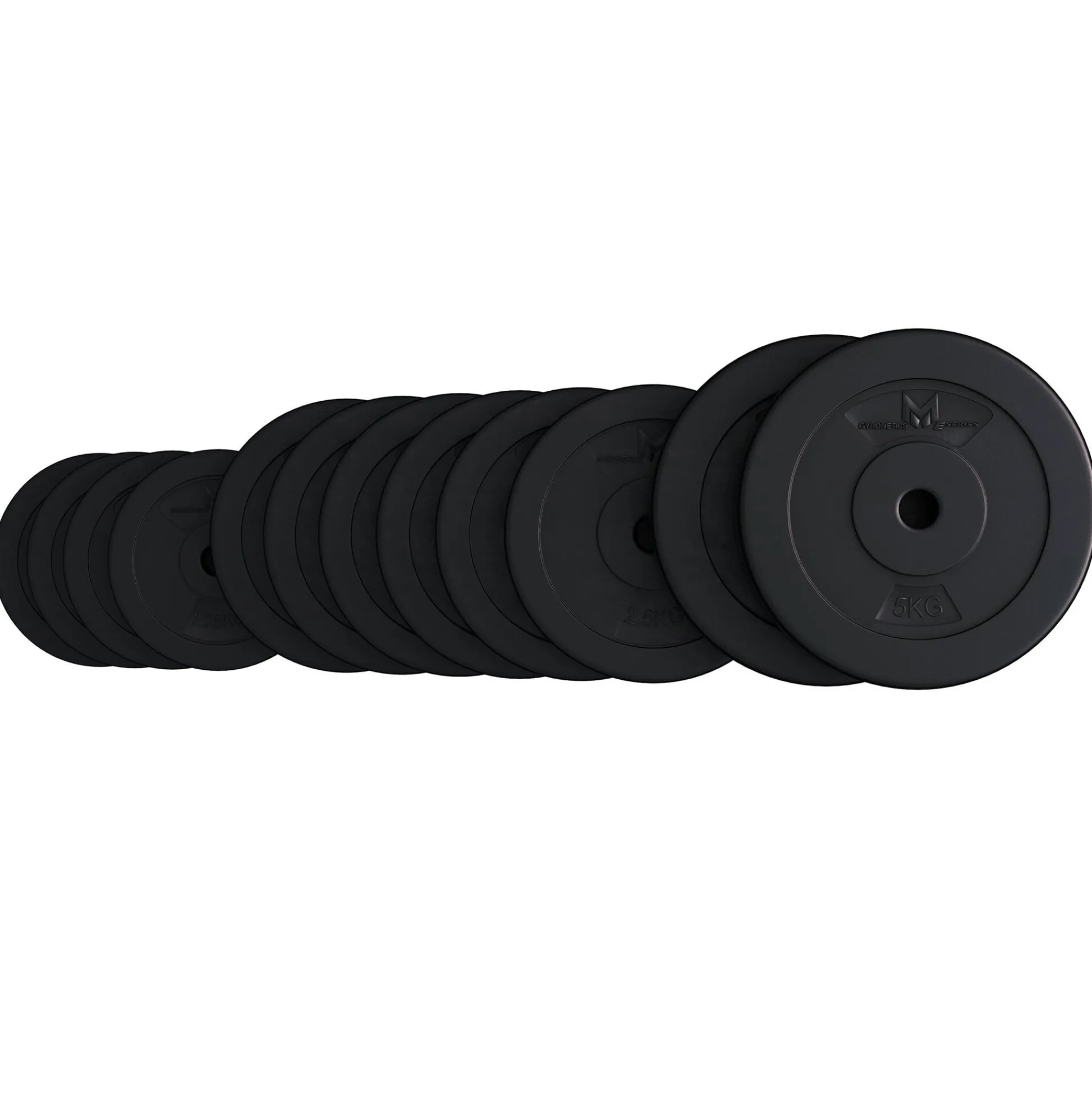 Gyronetics Hantelscheiben Set E-Series Kunststoff 30 kg Schwarz Clearance