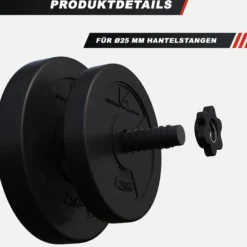 Gyronetics Hantelscheiben Set E-Series Kunststoff 30 kg Schwarz Sale