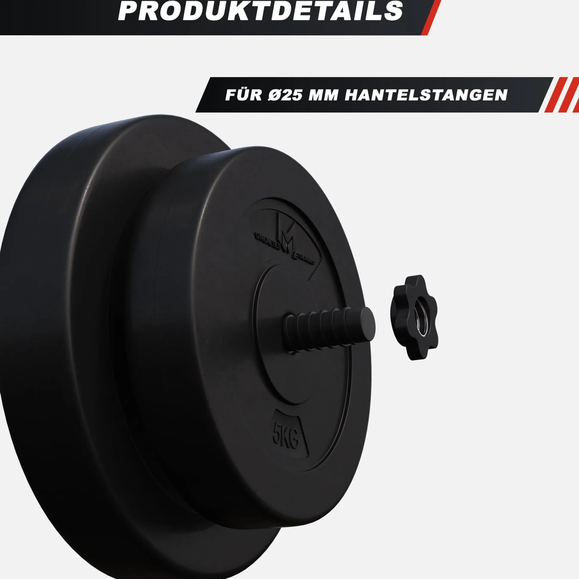Gyronetics Hantelscheiben Set E-Series Kunststoff 30 kg Schwarz Sale