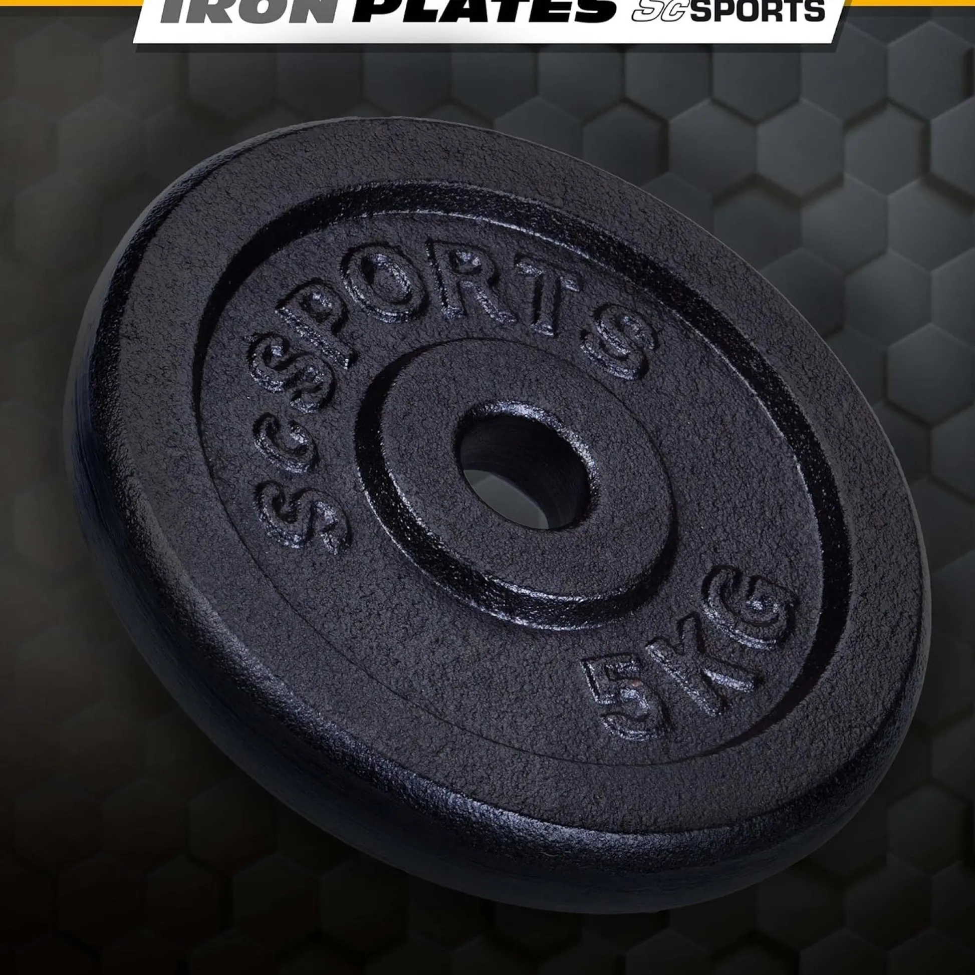 ScSports Hantelscheiben Set Gusseisen 10 - 40 kg Schwarz Online