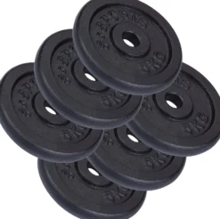 ScSports Hantelscheiben Set Gusseisen 10 - 40 kg Schwarz Clearance