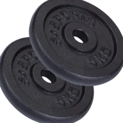 ScSports Hantelscheiben Set Gusseisen 10 - 40 kg Schwarz Outlet