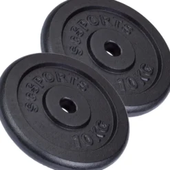 ScSports Hantelscheiben Set Gusseisen 15 - 60 kg Schwarz Clearance