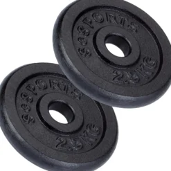 ScSports Hantelscheiben Set Gusseisen 2 - 20 kg Schwarz New