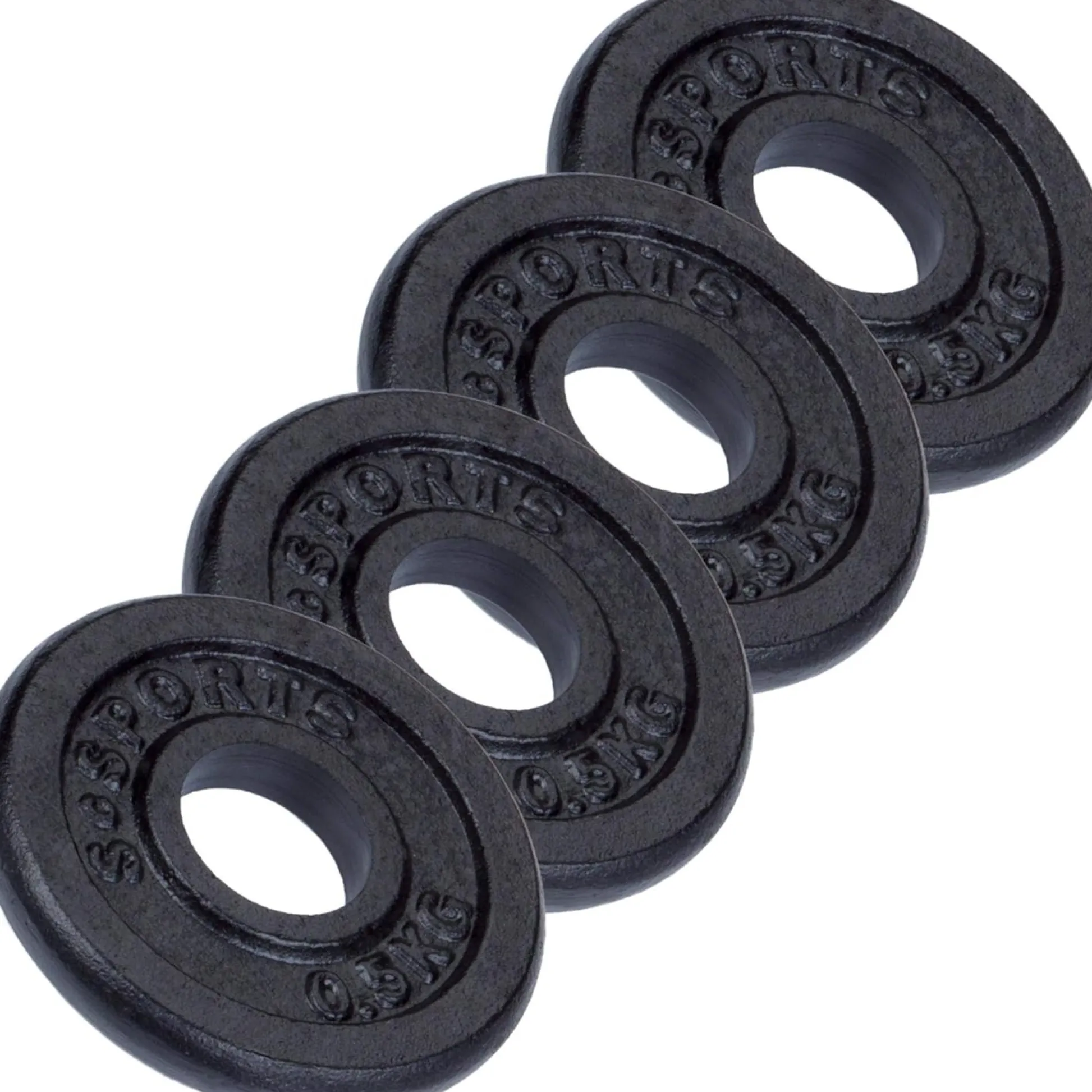ScSports Hantelscheiben Set Gusseisen 2 - 20 kg Schwarz New
