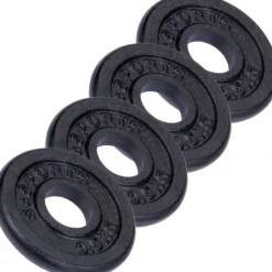 ScSports Hantelscheiben Set Gusseisen 2 - 20 kg Schwarz Discount