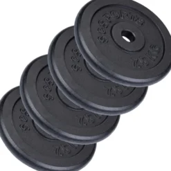 ScSports Hantelscheiben Set Gusseisen 15 - 60 kg Schwarz Best