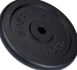 ScSports Hantelscheiben Set Gusseisen 15 - 60 kg Schwarz Best