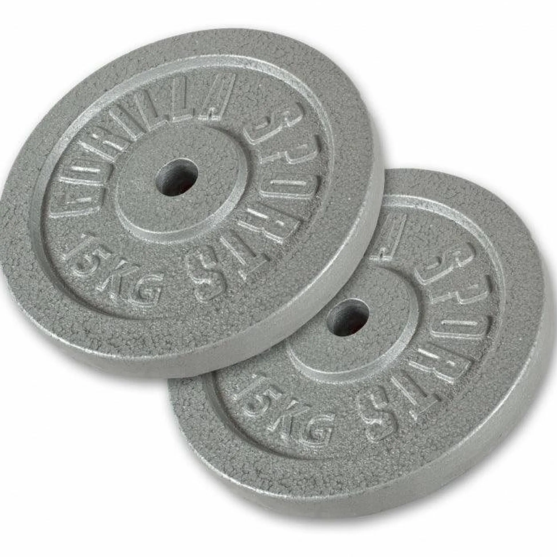 Gorilla Sports Hantelscheiben Set Gusseisen inkl, Hantelscheibenständer Schwarz / Silber Online