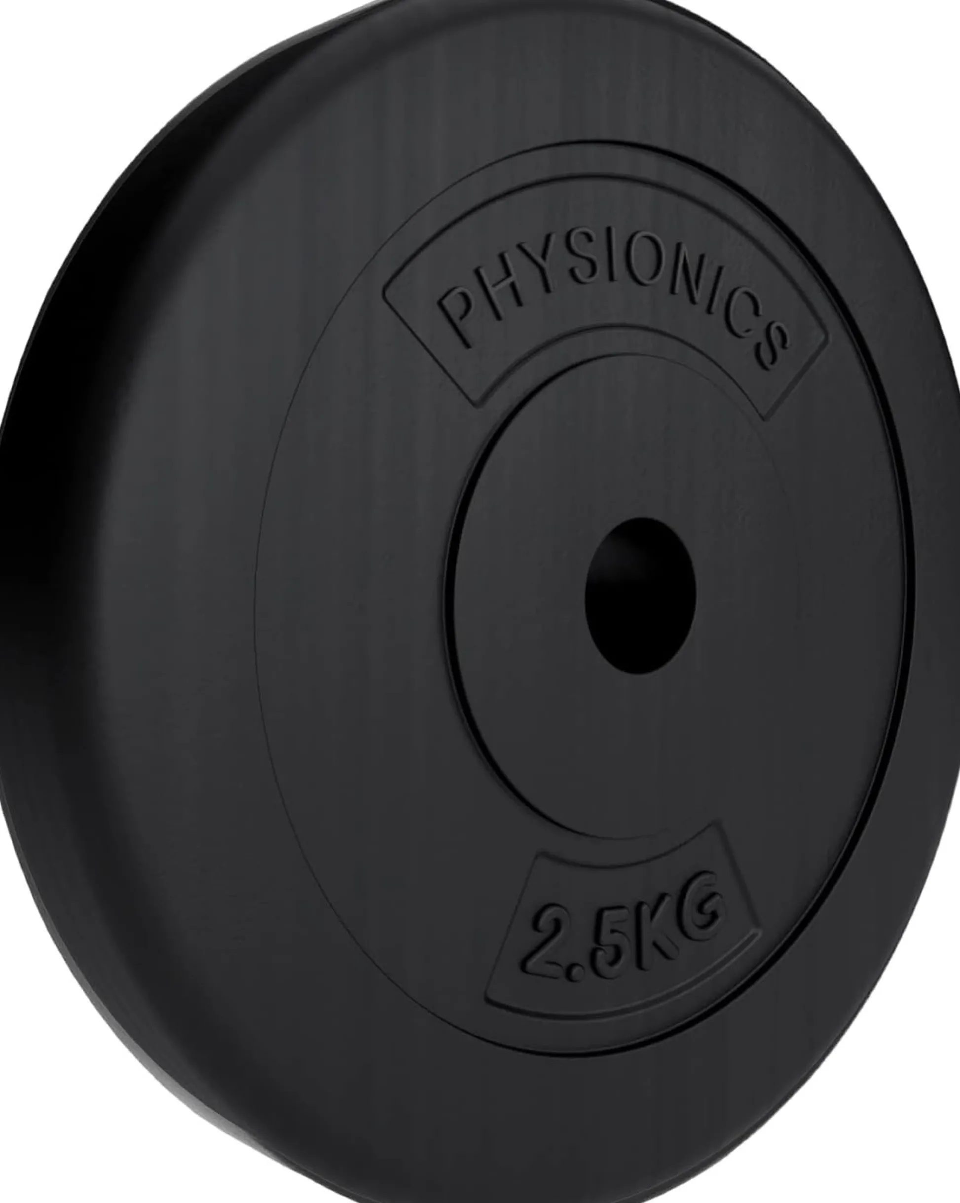 Physionics Hantelscheiben Set Kunststoff 5 - 30 kg 30 mm Schwarz Best