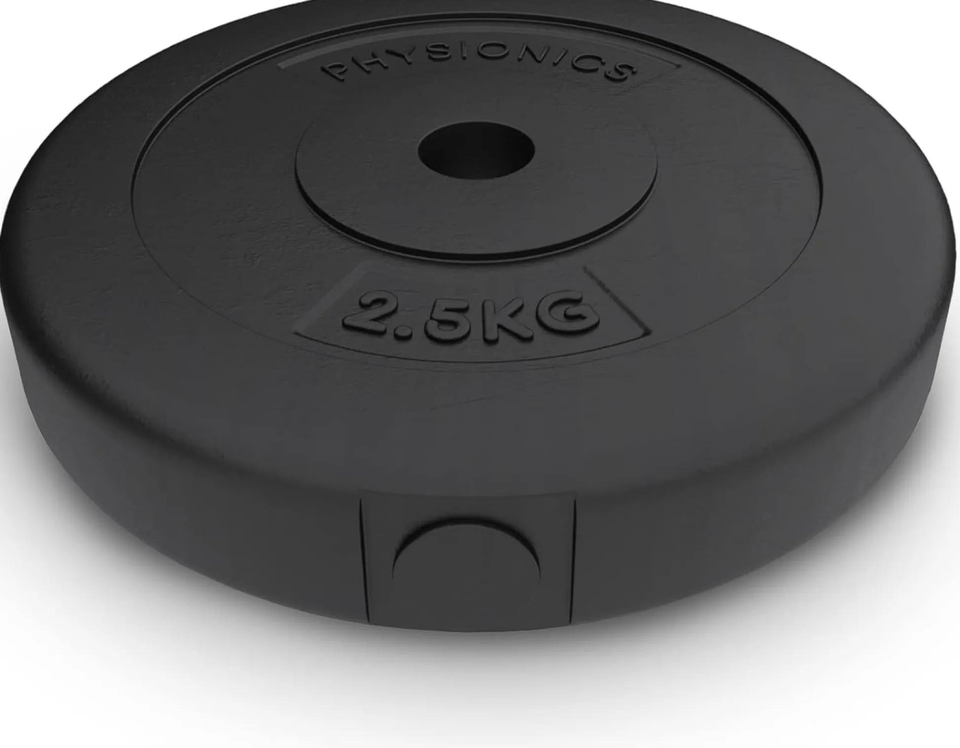 Physionics Hantelscheiben Set Kunststoff 5 - 30 kg 30 mm Schwarz Best