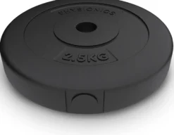 Physionics Hantelscheiben Set Kunststoff 5 - 30 kg 30 mm Schwarz Outlet