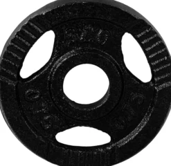 MOVIT Hantelscheiben Set 30/31 mm Gusseisen Gripper 2 - 30 kg Schwarz Clearance