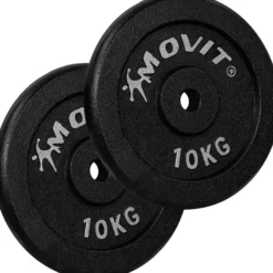 MOVIT Hantelscheiben Set 30/31 mm 2 - 40 kg Schwarz Best