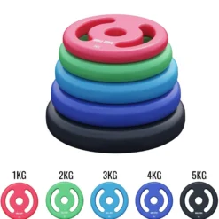 Gorilla Sports Hantelscheiben Set Neopren 2 - 10 kg Dunkelblau New