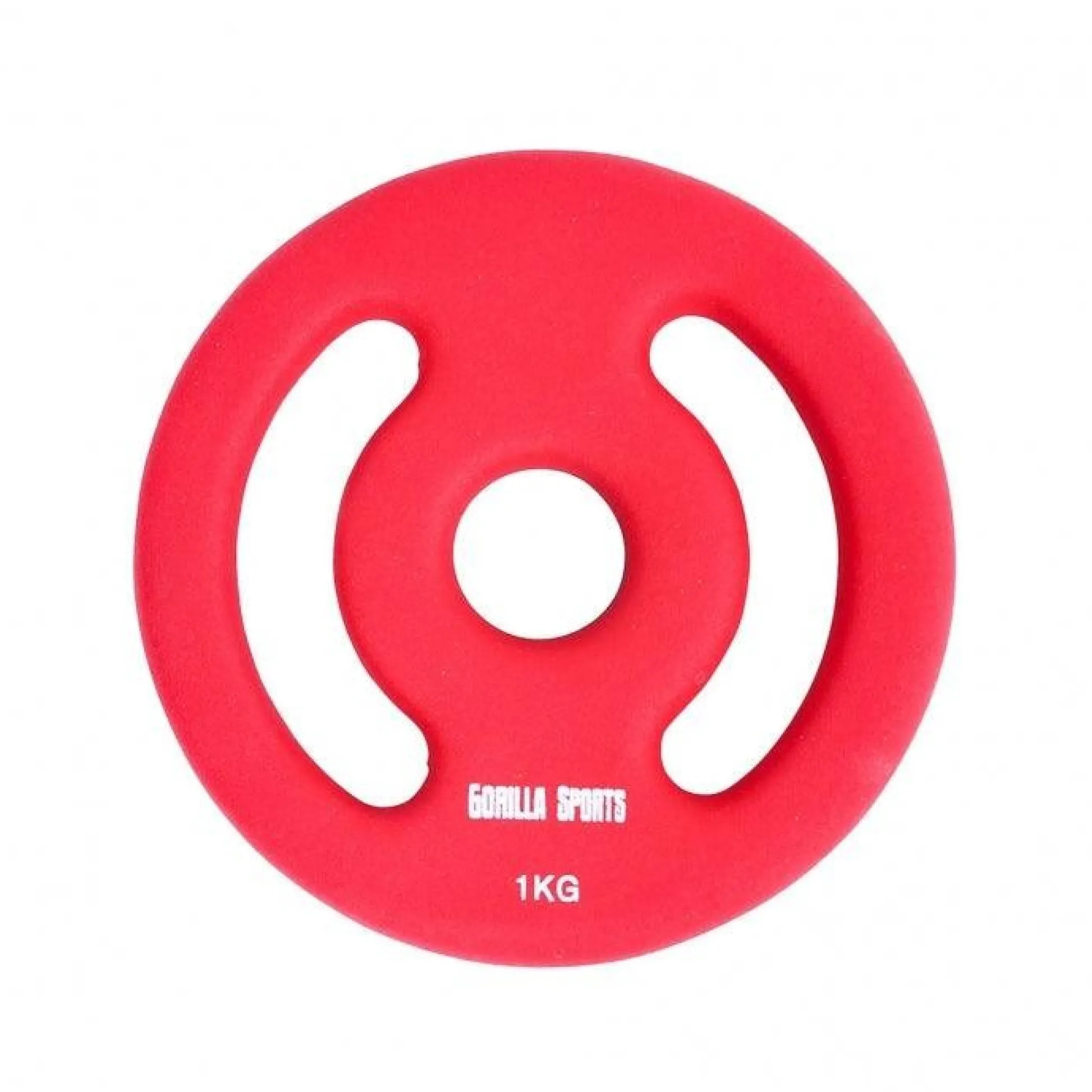 Gorilla Sports Hantelscheiben Set Neopren 2 - 10 kg Rot Hot