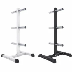 Gorilla Sports Hantelscheibenständer Olympia mit 3 Stangen - 6 Scheibenaufnahmen Schwarz Sale