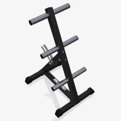 Gorilla Sports Hantelscheibenständer Olympia mit 4 Stangen - 6 Scheibenaufnahmen Schwarz Best