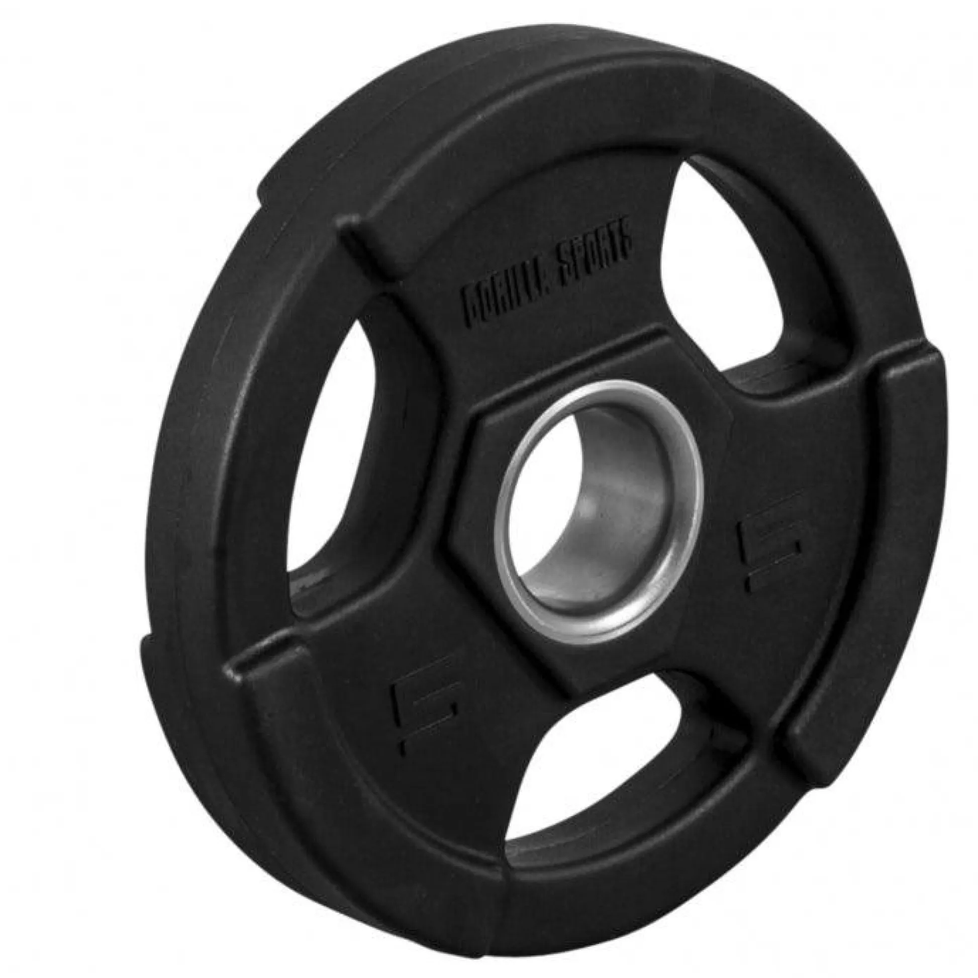 Gorilla Sports Hantelscheibe Profi 2" (50/51 mm) Olympia Kunststoff Gripper Schwarz Sale
