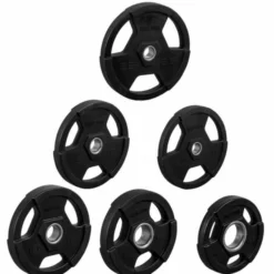 Gorilla Sports Hantelscheibe Profi 2" (50/51 mm) Olympia Kunststoff Gripper Schwarz Online
