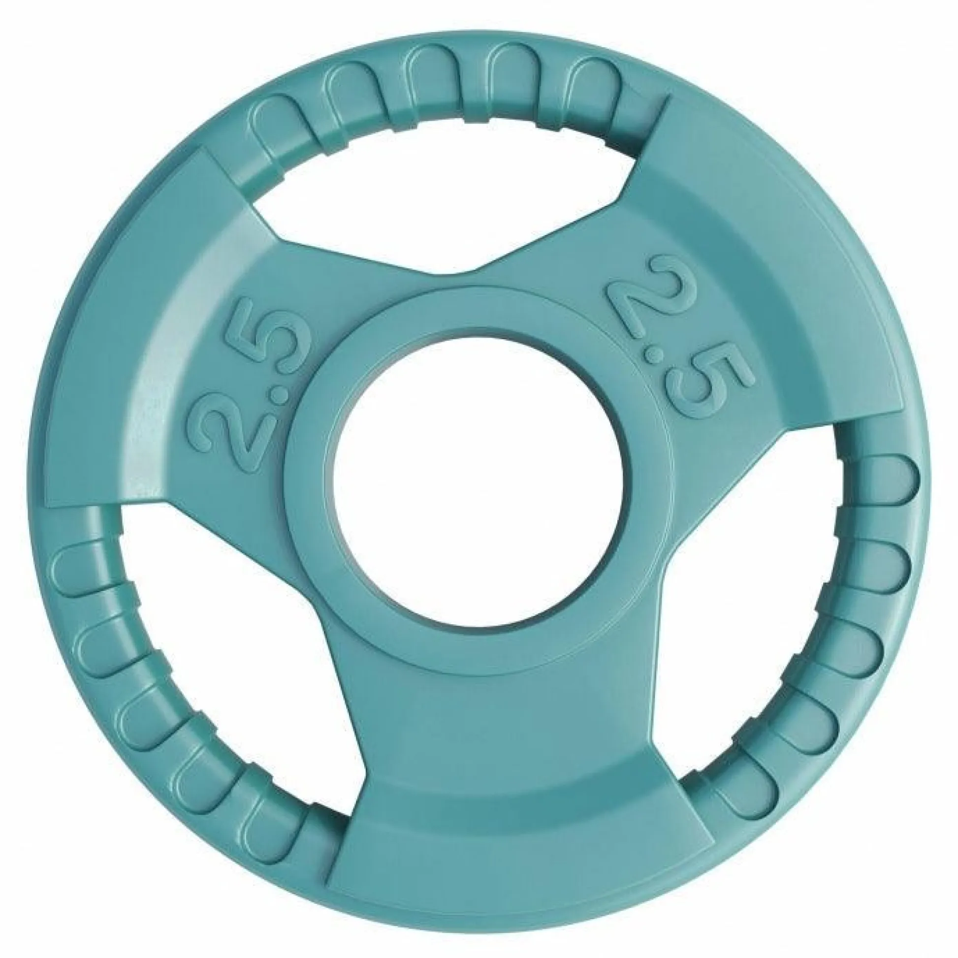 Gorilla Sports Hantelscheibe 2 Zoll (50/51 mm) ⌀ Olympia Gummi Gripper Blau Best