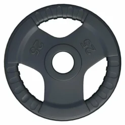 Gorilla Sports Hantelscheibe 2 Zoll (50/51 mm) ⌀ Olympia Gummi Gripper Schwarz Outlet