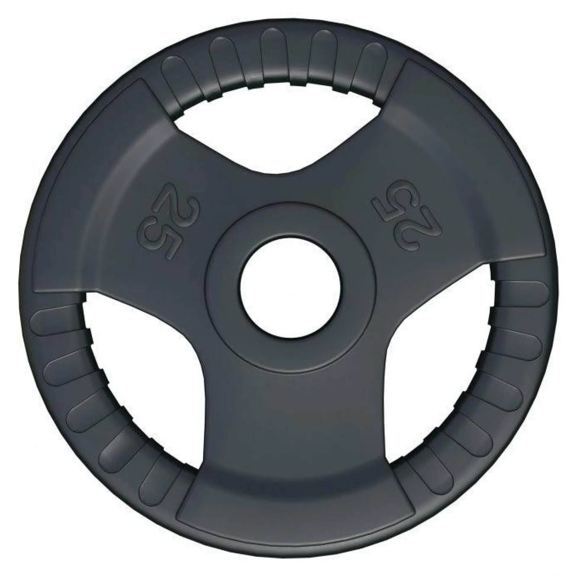 Gorilla Sports Hantelscheibe 2 Zoll (50/51 mm) ⌀ Olympia Gummi Gripper Schwarz Outlet