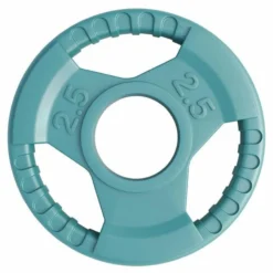 Gorilla Sports Hantelscheibe 2 Zoll (50/51 mm) ⌀ Olympia Gummi Gripper Hellgrün Hot