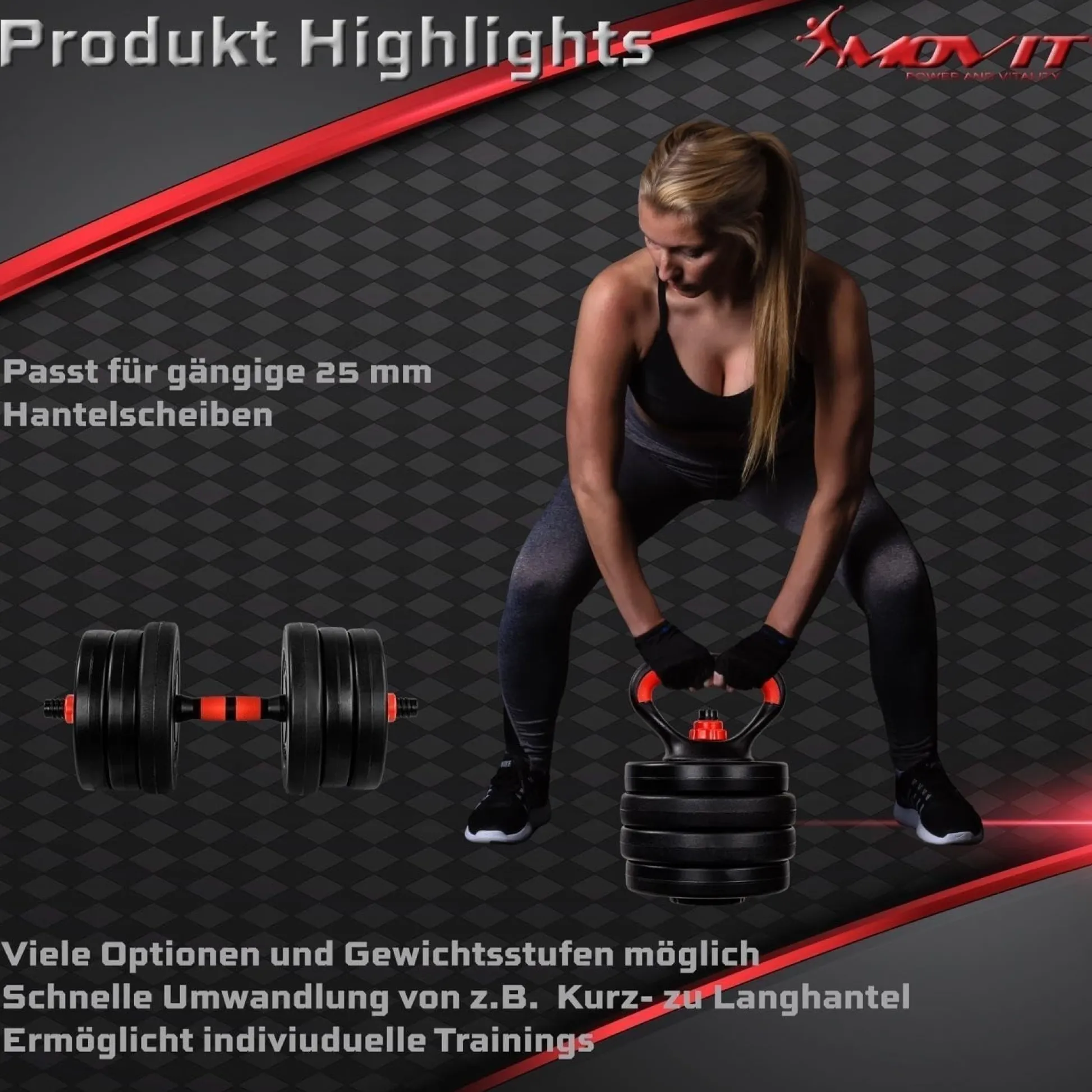 MOVIT Hantelset 6in1 20 - 30 kg Discount
