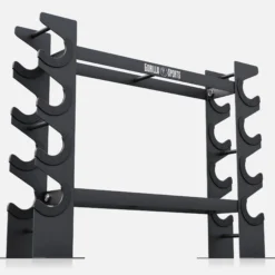 Gorilla Sports Hantelständer für Hanteln und Kettlebells Schwarz Discount