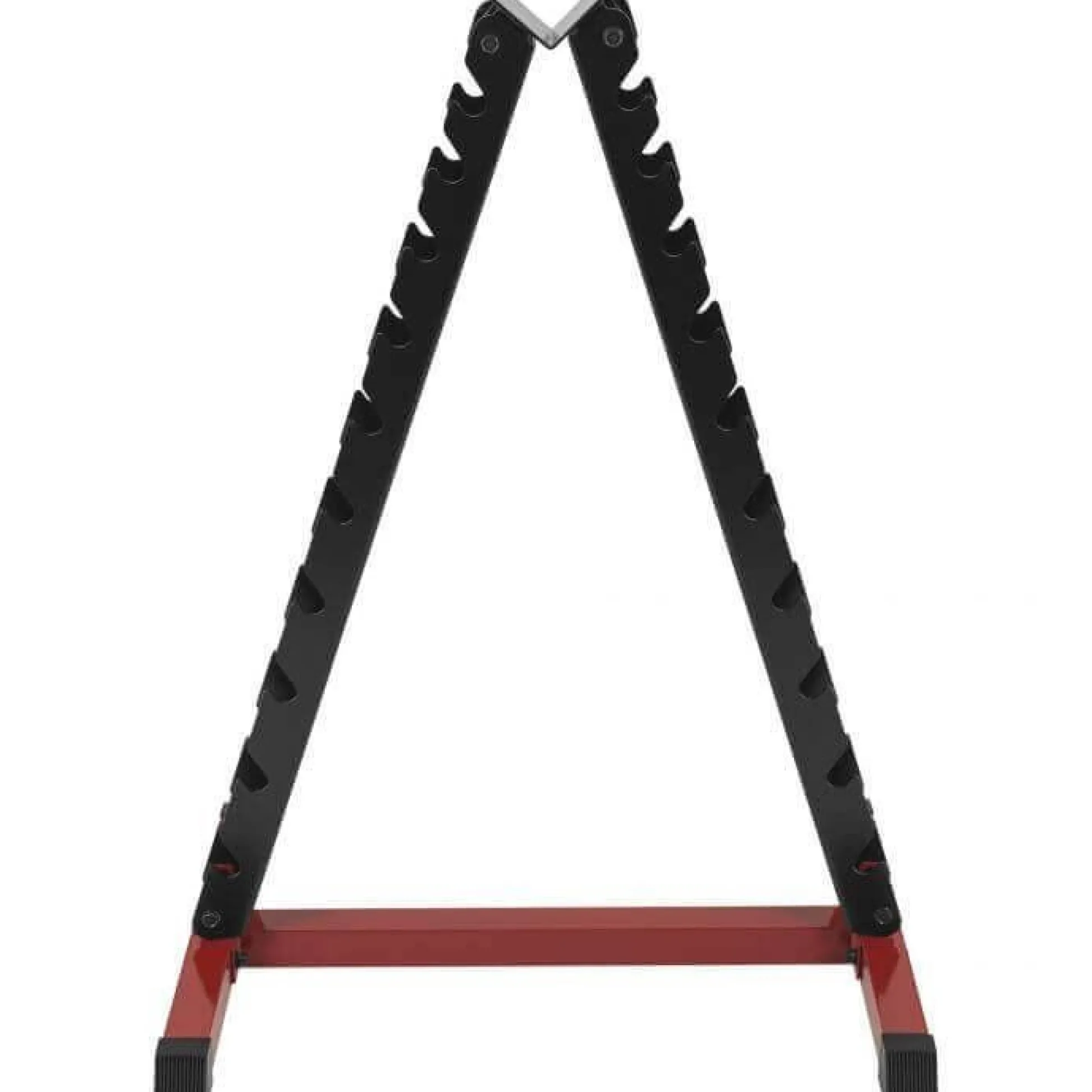 Gorilla Sports Hantelständer für 10 Kurzhantel-Paare Schwarz / Rot Best