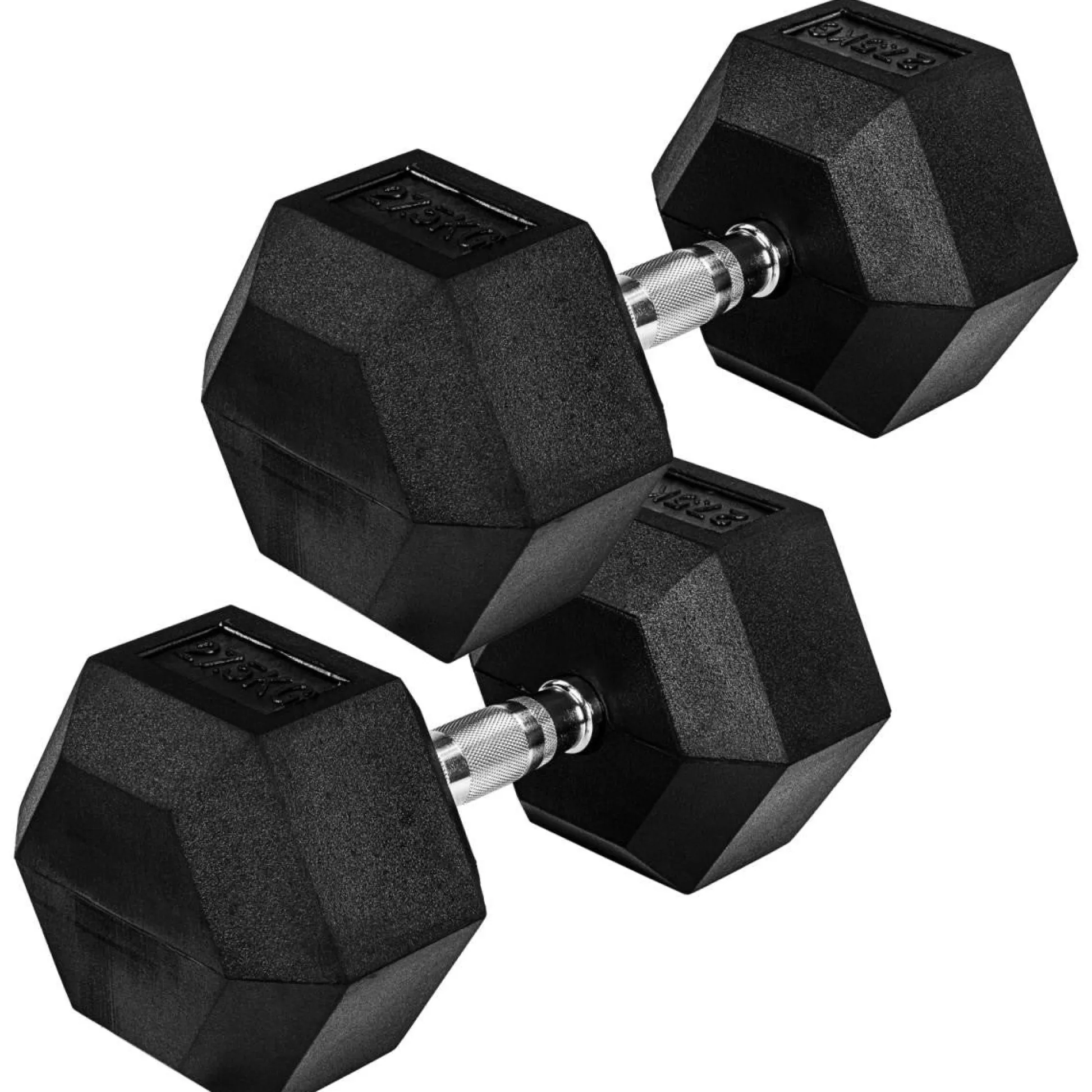 MOVIT Hexagon Kurzhantel Set 4 - 60 kg Schwarz Discount
