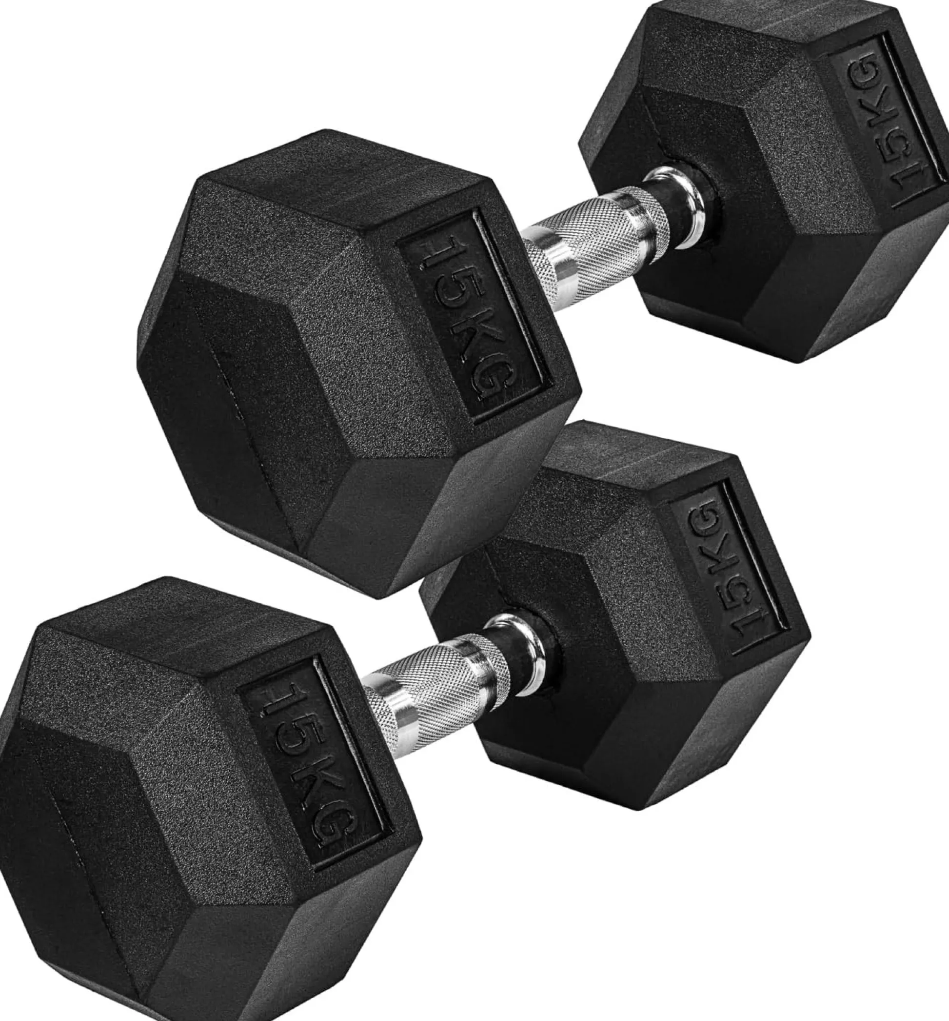 MOVIT Hexagon Kurzhantel Set 4 - 60 kg Schwarz
