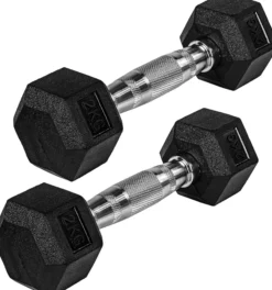 MOVIT Hexagon Kurzhantel Set 4 - 60 kg Schwarz Sale