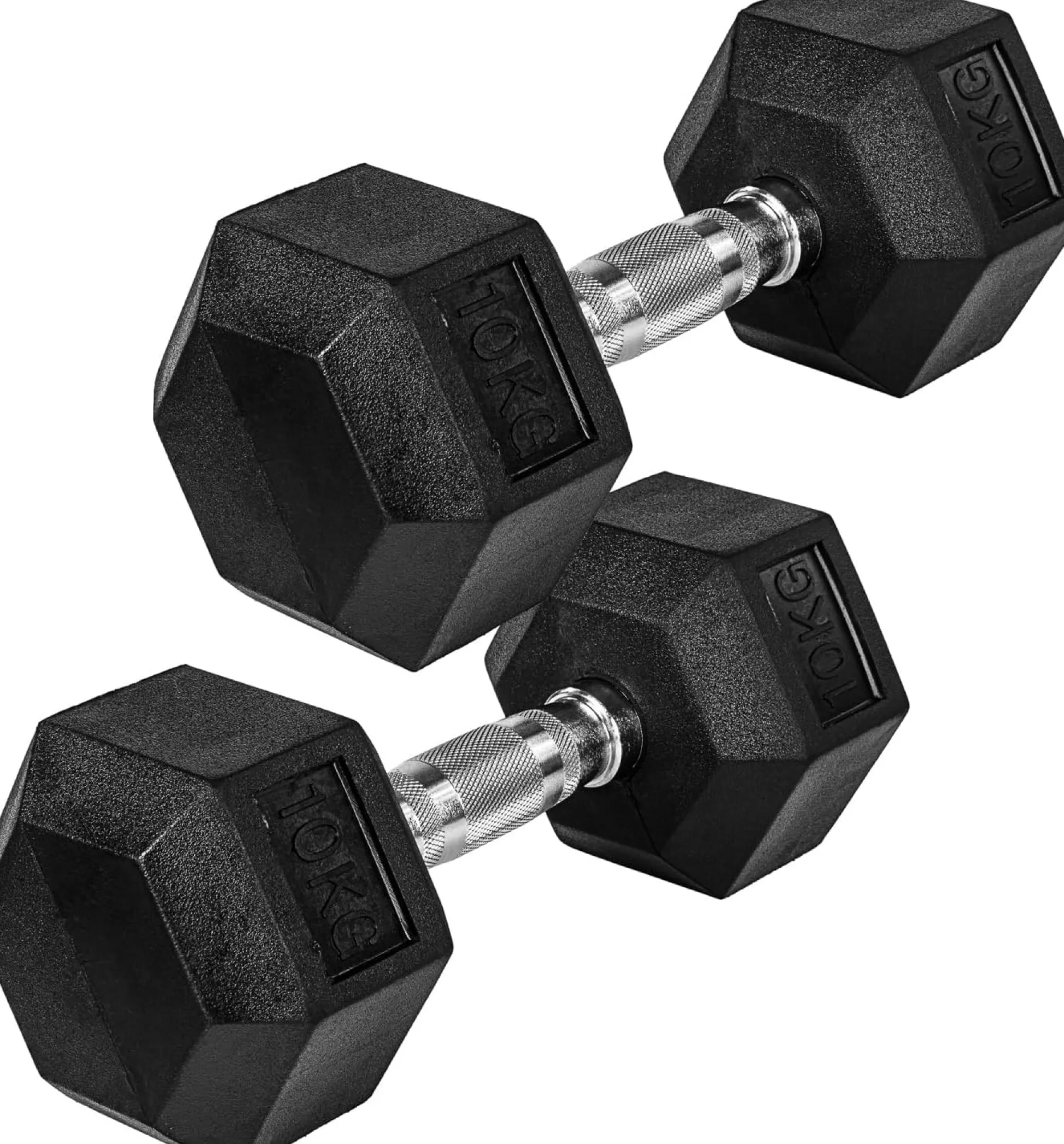 MOVIT Hexagon Kurzhantel Set 4 - 60 kg Schwarz Sale
