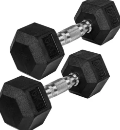 MOVIT Hexagon Kurzhantel Set 4 - 60 kg Schwarz Sale