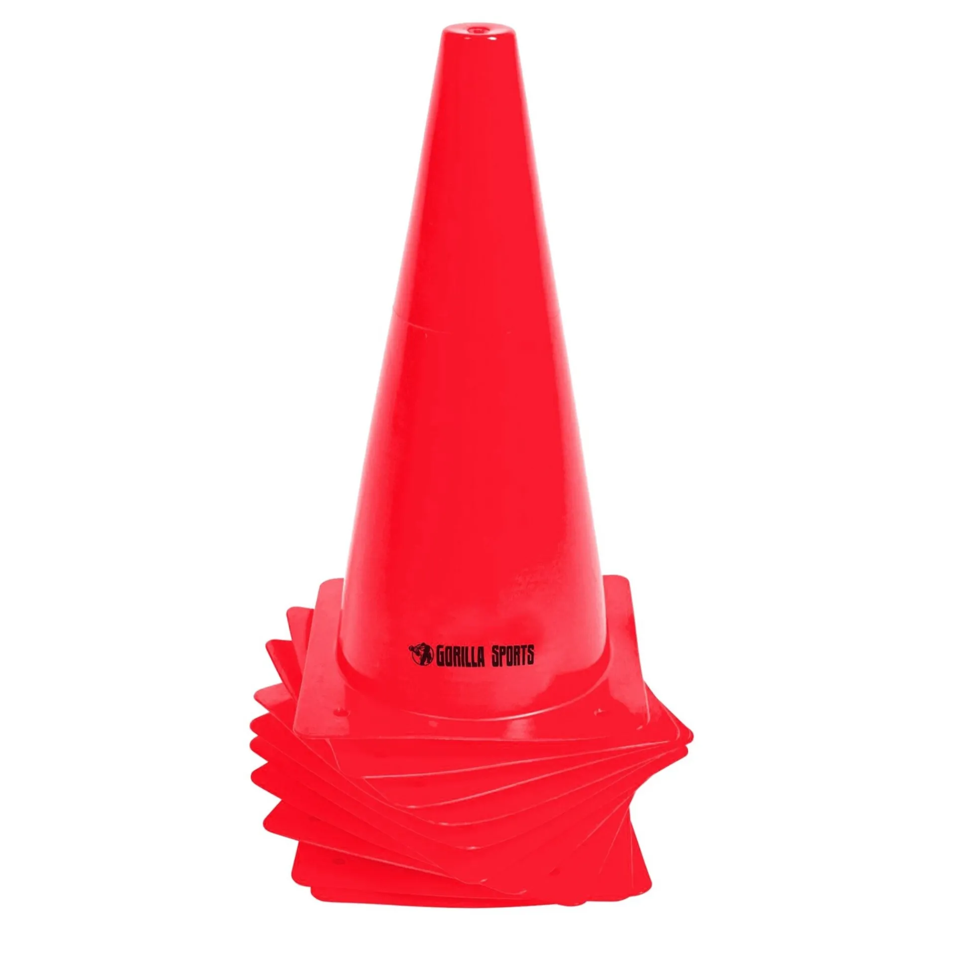 Gorilla Sports Hütchen 10-er Set Pylone 17 cm - 30 cm Orange Sale