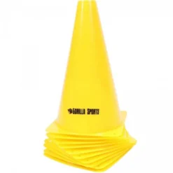 Gorilla Sports Hütchen 10-er Set Pylone 17 cm - 30 cm Orange Sale