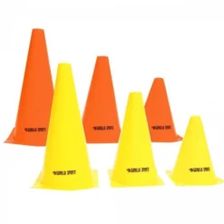 Gorilla Sports Hütchen 10-er Set Pylone 17 cm - 30 cm Orange Sale
