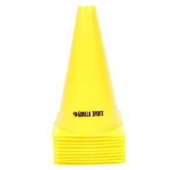 Gorilla Sports Hütchen 10-er Set Pylone 17 cm - 30 cm Orange Discount