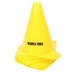 Gorilla Sports Hütchen 10-er Set Pylone 17 cm - 30 cm Gelb Online
