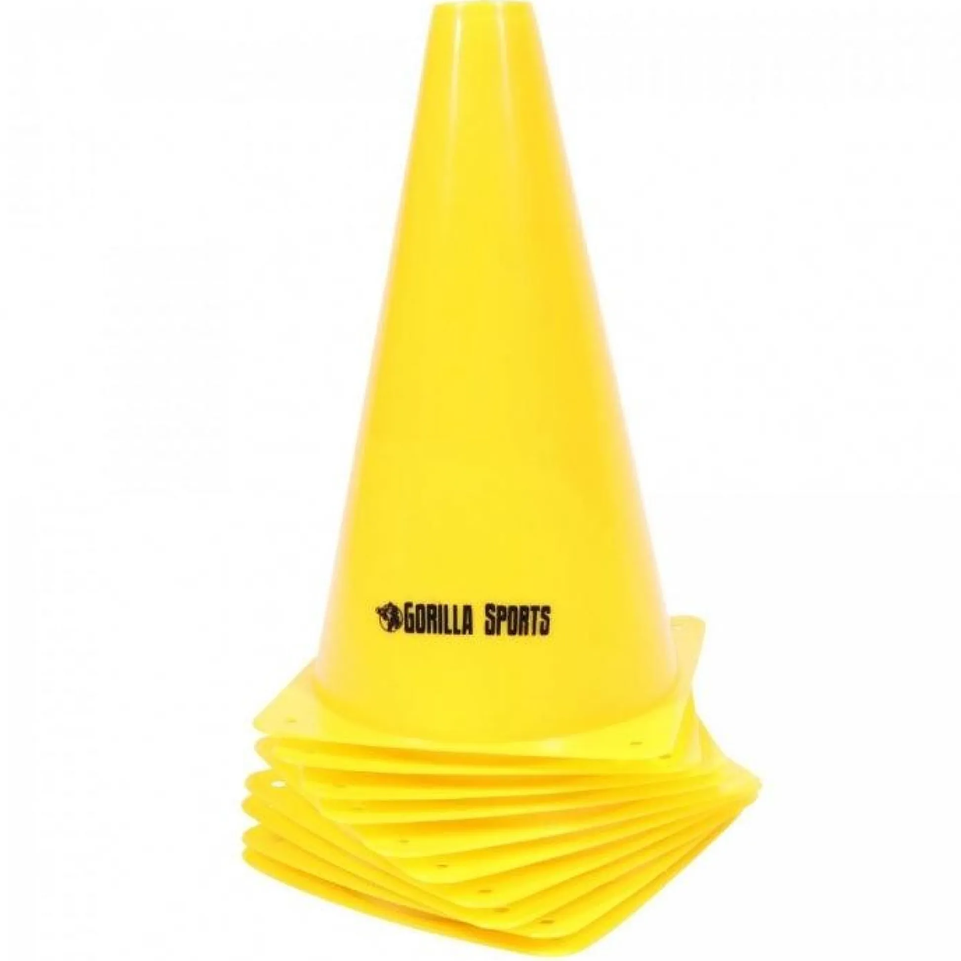 Gorilla Sports Hütchen 10-er Set Pylone 17 cm - 30 cm Gelb Online