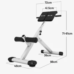 Gorilla Sports Hyperextension klappbar Weiss Hot